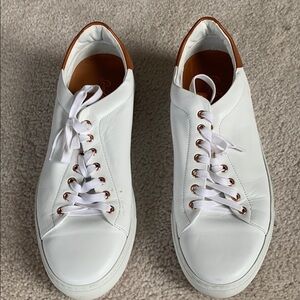 White Leather Men's Sneakers
